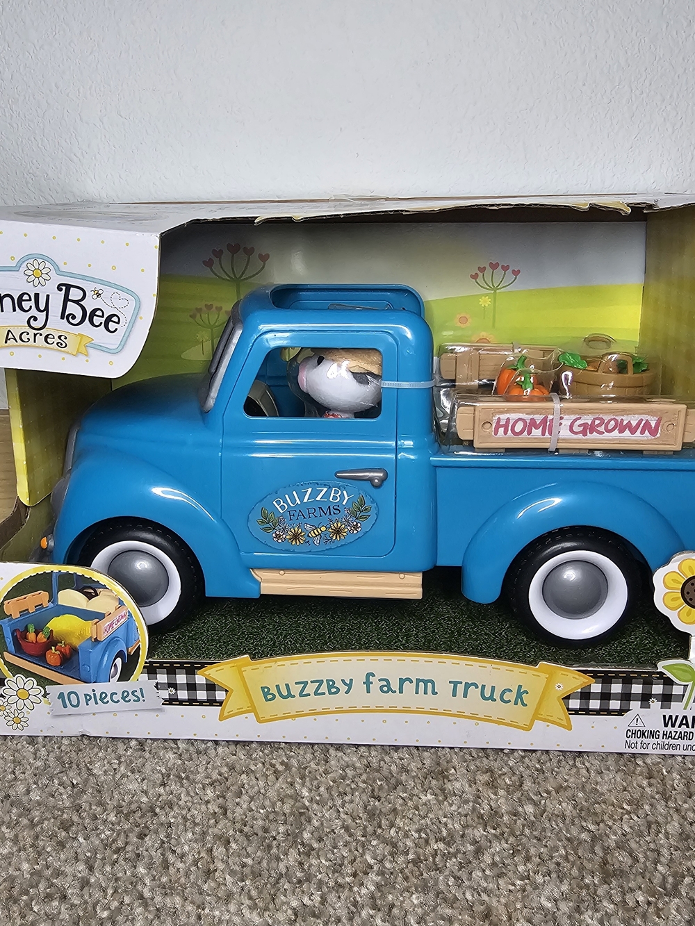 Buzzy Farm Truck Playset - Blue